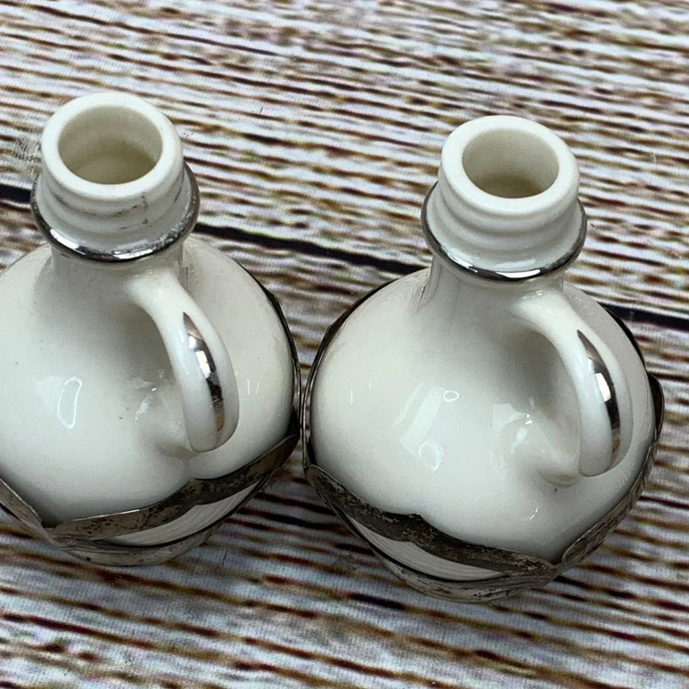 Vintage Lenox Sterling‎ Weighted Salt and Pepper Shakers Made in USA